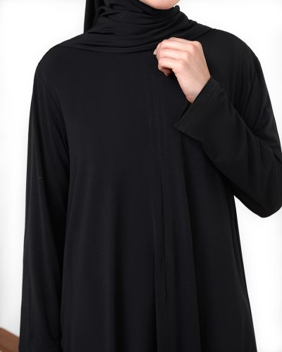 HAVA FULL SET (TUNIC, SKIRT, AND HIJAB)- BLACK