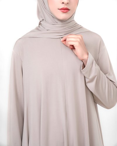 HAVA ONE SET (TUNIC & SKIRT ONLY)-LIGHT TAUPE