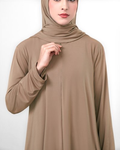 HAVA ONE SET (TUNIC & SKIRT ONLY)-MOCHA