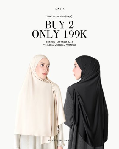 BUNDLING NURA Instant Hijab - Large