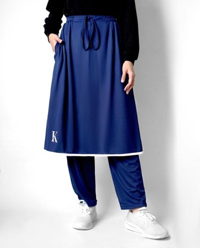 QIRANI SKIRT PANTS-NAVY