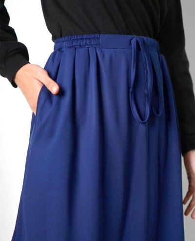 QIRANI SKIRT PANTS-NAVY