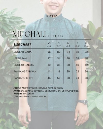 EID SERIES - MUGHALI SHIRT KIDS (Emerald Green)