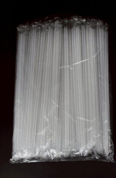 หลอดเล็กยาวพิเศษ สีใส (ห่อฟิล์ม)