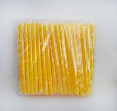 หลอดใหญ่ สีเหลือง (ห่อฟิล์ม)