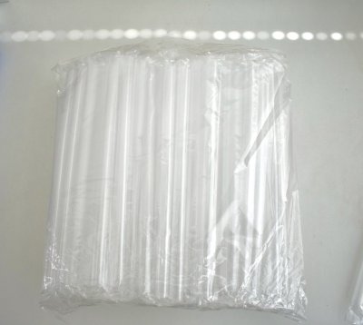 หลอดใหญ่ สีใส (ห่อฟิล์ม)