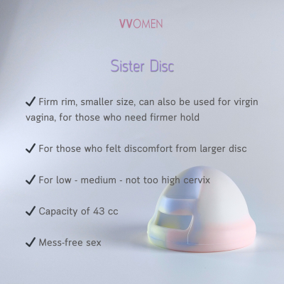 Sister Disc - ถ้วยอนามัยดิสก์ รุ่นเฟิร์ม/เล็ก VVOMEN