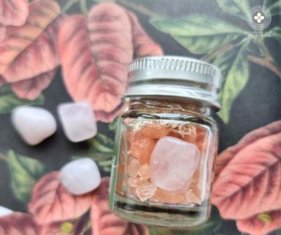 Himalayan Pink Salt Aromatherapy Inhaler with Rose quartz