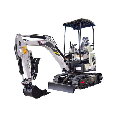 รถขุดเล็ก ทีเร็ก TREX T1.6LHS สีขาว มุมด้านหน้า2