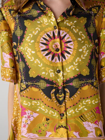 DVF	ALEXA SHIRT	REALTO MEDALLION MED ECRU