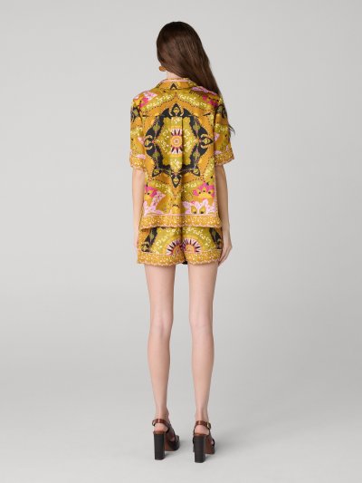 DVF	ALEXA SHIRT	REALTO MEDALLION MED ECRU