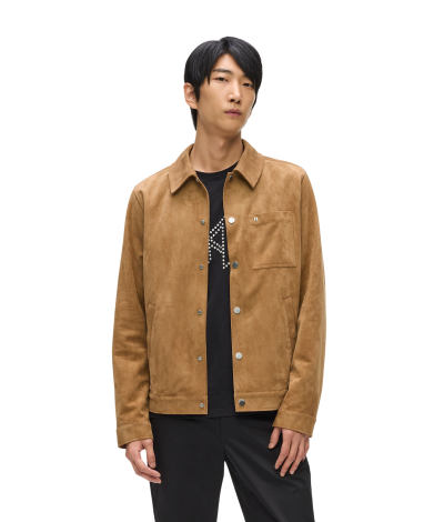 KARL LAGERFELD - RTW-1 FAUX SUEDE JACKET OTTER