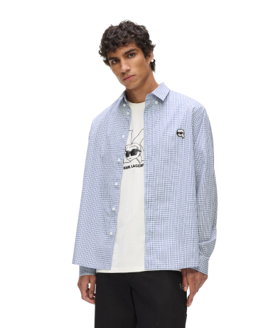 KARL LAGERFELD - RTW-1 CHECK IKON SHIRT