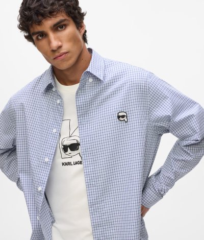 KARL LAGERFELD - RTW-1 CHECK IKON SHIRT