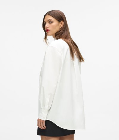 KARL LAGERFELD - POPLIN TIE SHIRT