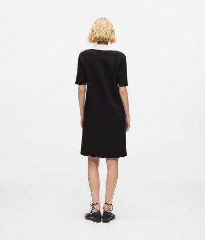 KARL LAGERFELD - SIGNATURE COLLAR T-SHIRT DRESS