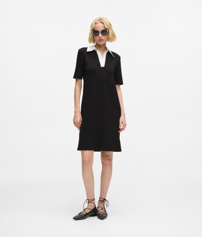 KARL LAGERFELD - SIGNATURE COLLAR T-SHIRT DRESS