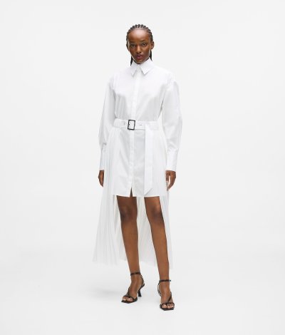 KARL LAGERFELD - PLEATED FASHION SHIRT DRESS