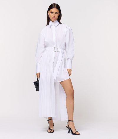 KARL LAGERFELD - PLEATED FASHION SHIRT DRESS