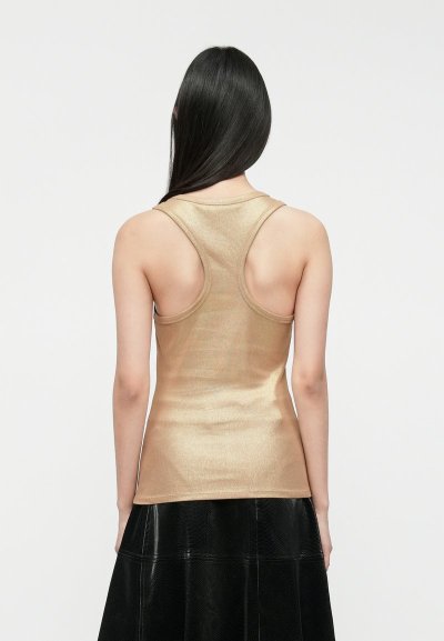 KARL LAGERFELD - RTW-1	COATED RIBBED TANK TOP