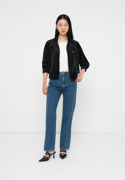 KARL LAGERFELD - IKON VELVET ZIP UP