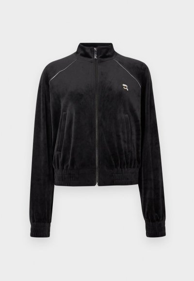 KARL LAGERFELD - IKON VELVET ZIP UP