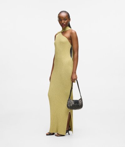 KARL LAGERFELD - K/SIGNATURE BEADED MOON BAG