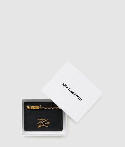 KARL LAGERFELD - K/AUTOGRAPH ZIPPED CARDHOLDER