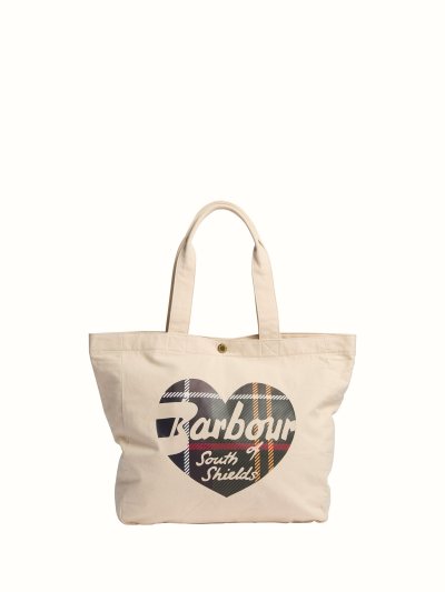 BARBOUR HEART TOTE BAG