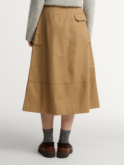 BARBOUR CARLY MIDI SKIRT