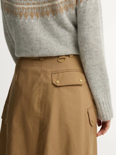 BARBOUR CARLY MIDI SKIRT
