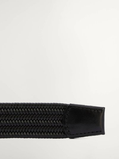 BARBOUR STRETCH LEATHER BELT