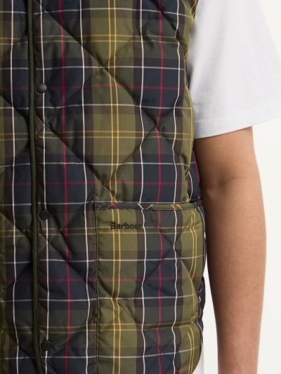 BARBOUR LIGHTWEIGHT DOWN REVERSIBLE TARTAN LINER