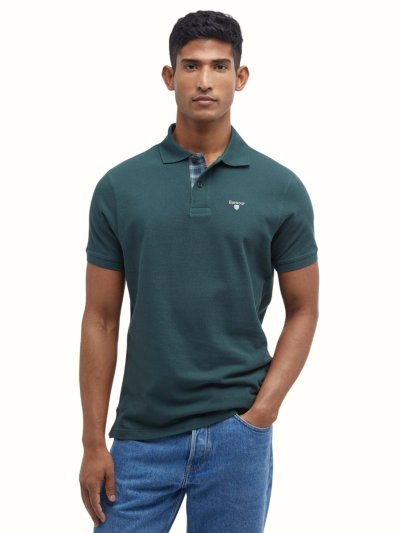 BARBOUR TARTAN PIQUE POLO SHIRT