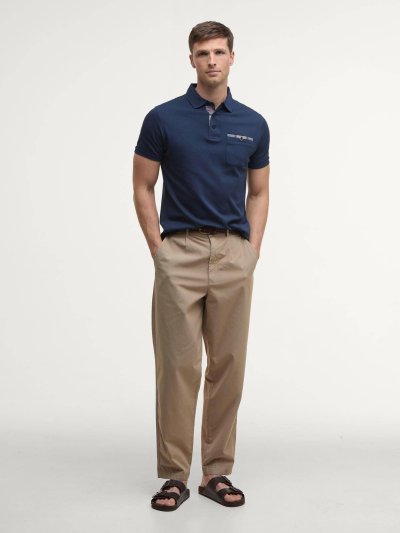 BARBOUR PREMIUM CORPATCH TAILORED POLO SHIRT
