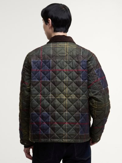 BARBOUR TARTAN TRANSPORT QUILTED JACKET
