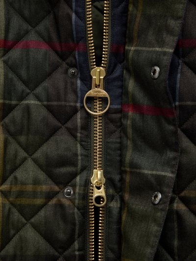 BARBOUR TARTAN TRANSPORT QUILTED JACKET