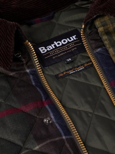 BARBOUR TARTAN TRANSPORT QUILTED JACKET
