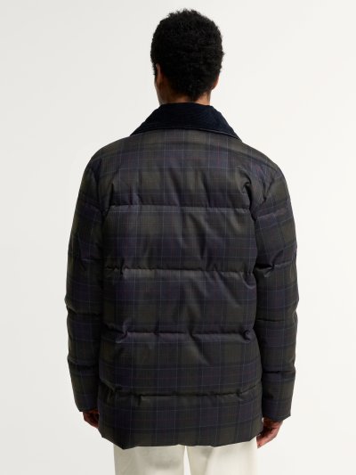 BARBOUR LONNEN TARTAN PUFFER JACKET