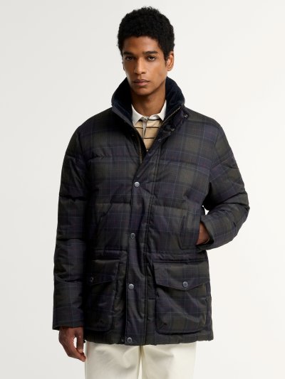 BARBOUR LONNEN TARTAN PUFFER JACKET