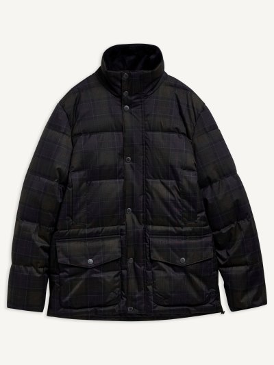 BARBOUR LONNEN TARTAN PUFFER JACKET