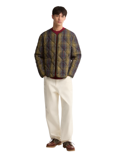 BARBOUR LIGHTWEIGHT DOWN REVERSIBLE TARTAN PUFFER JACKET