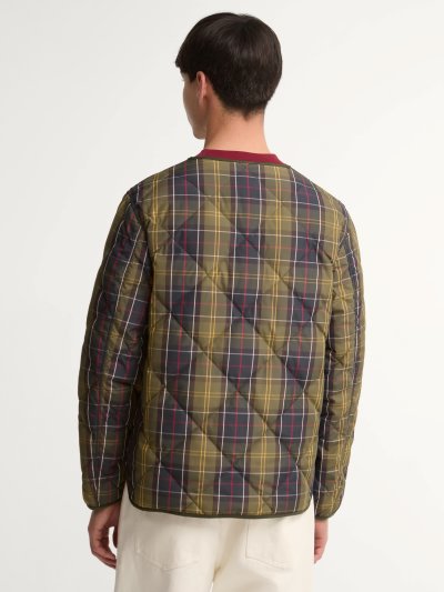 BARBOUR LIGHTWEIGHT DOWN REVERSIBLE TARTAN PUFFER JACKET