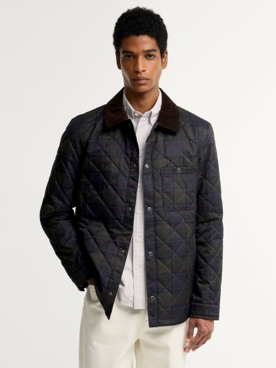 BARBOUR TARTAN SHIRT QUILTED JACKET
