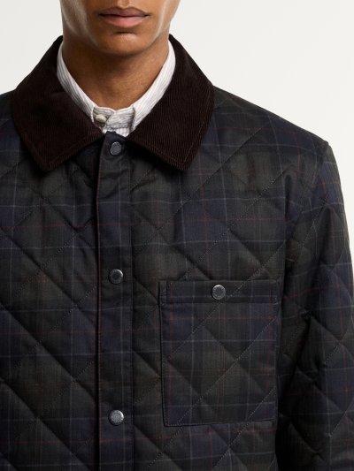 BARBOUR TARTAN SHIRT QUILTED JACKET