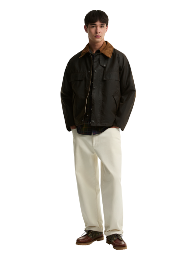 BARBOUR FOUR POCKET TRANSPORT WAX JACKET