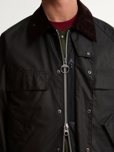 BARBOUR FOUR POCKET TRANSPORT WAX JACKET