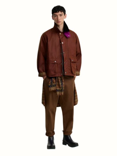 BARBOUR X PAUL SMITH KEY TRANSPORT WAX JACKET