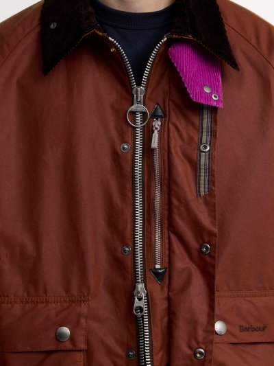 BARBOUR X PAUL SMITH KEY TRANSPORT WAX JACKET