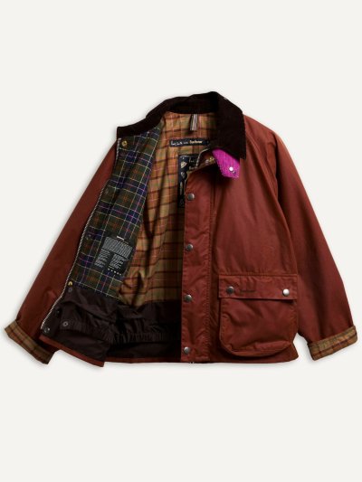 BARBOUR X PAUL SMITH KEY TRANSPORT WAX JACKET